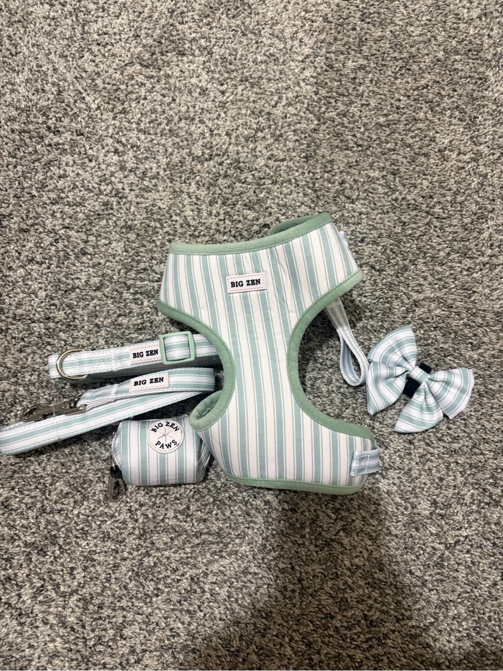 NEW dog harness and collar set